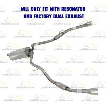 2011-2018 RAM 1500 5.7L Stainless Steel Muffler Tail Pipe w/ Tips Exhaust Kit