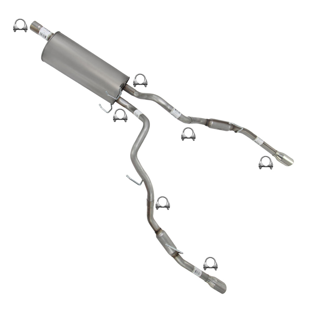 2009-2010 Dodge RAM 1500 5.7L Stainless Steel Muffler Tail Pipe w/ Tips Exhaust Kit