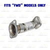 2016-2019 Mitsubishi Outlander Sport 2.0L EPA Approved Catalytic Resonator Front Pipe Exhaust Kit