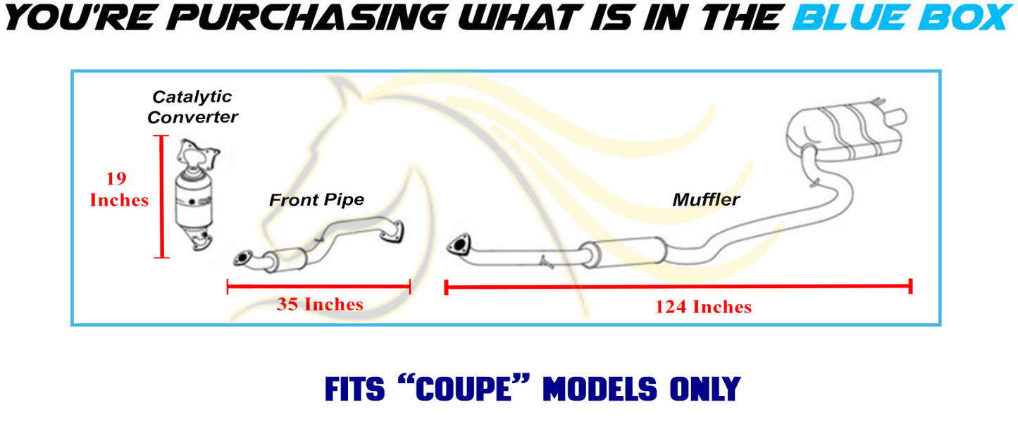 2016-2017 & 2020 Honda Civic 2.0L EPA Approved Catalytic & Front Pipe w/ Muffler Exhaust Kit