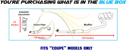 2016-2017 & 2020 Honda Civic 2.0L EPA Approved Catalytic & Front Pipe w/ Muffler Exhaust Kit