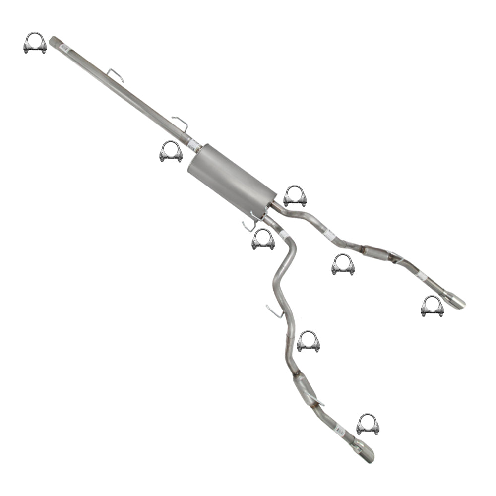 2011-2018 RAM 1500 5.7L 140" WB Stainless Steel Cat Back Exhaust Kit w/ Tips