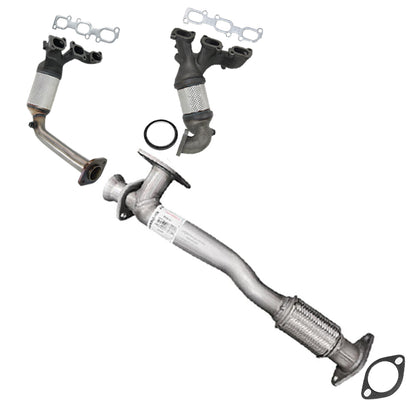 2006-2008 Ford Fusion 3.0L EPA Approved Pair of Manifold with Front Pipe Exhaust Kit