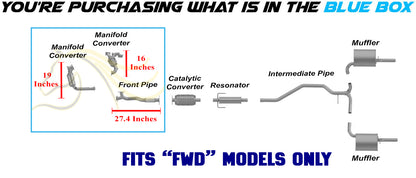 2006-2008 Ford Fusion 3.0L EPA Approved Pair of Manifold with Front Pipe Exhaust Kit