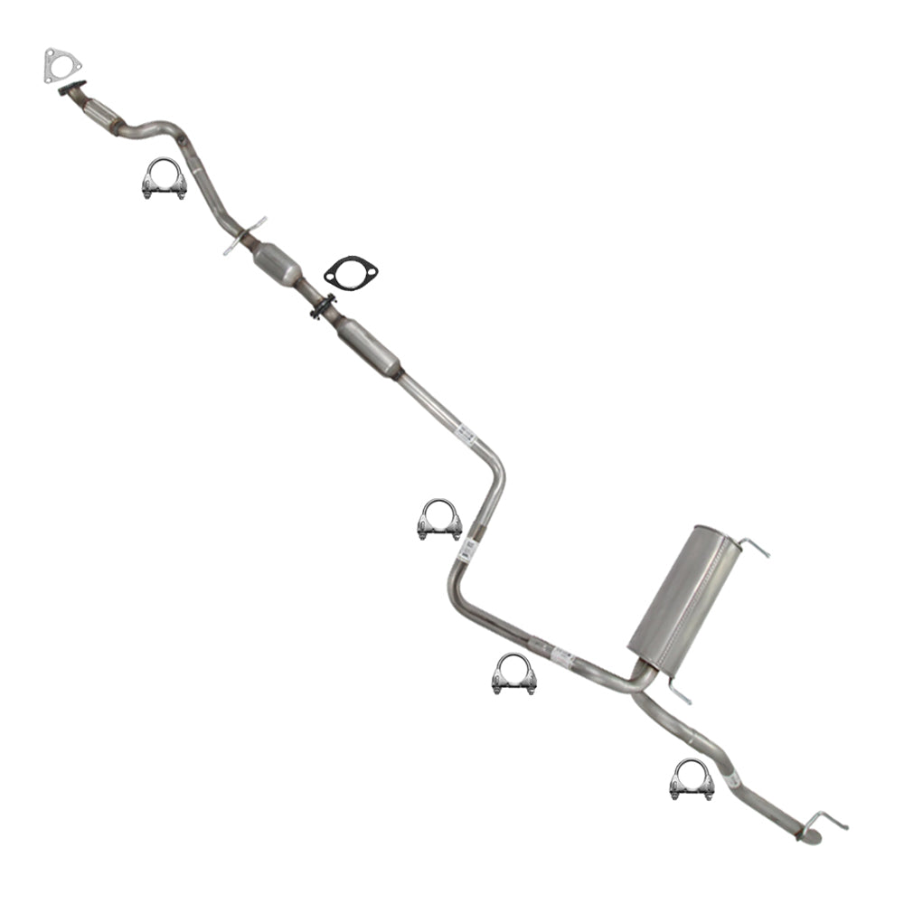 2011–2015 Chevrolet Cruze 1.4L Rear Catalytic Resonator Muffler Tail Pipe Kit | EPA Approved