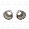 Pair of Stainless Steel Universal Exhaust Tips 2.25" ID, 3.5" OD, 7.3" Long