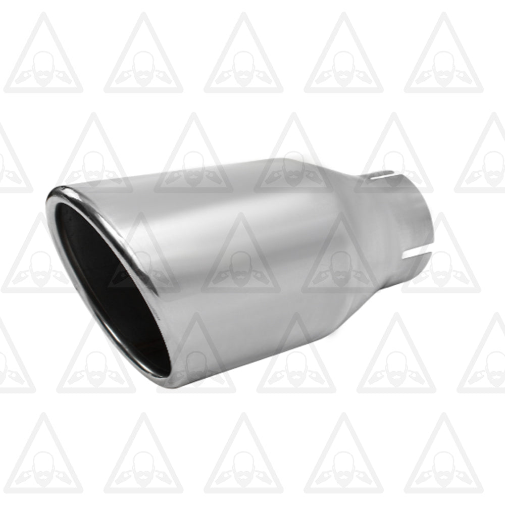 Stainless Steel Universal Exhaust Tip 2.25" ID, 3.5" OD, 7.3" Long