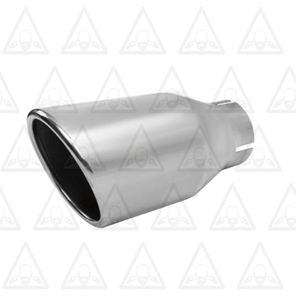 Stainless Steel Universal Exhaust Tip with Band Clamp 2.25" ID, 3.5" OD, 7.3" Long