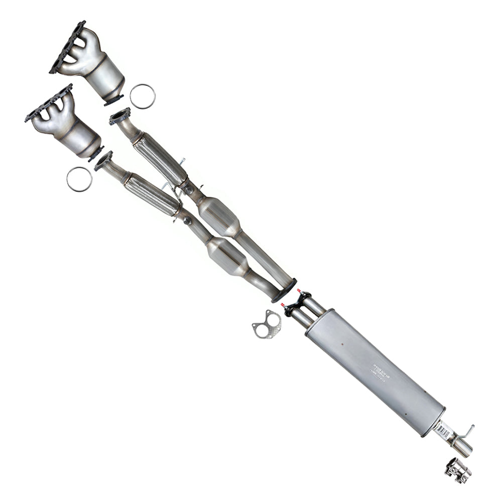 2007-2010 Volvo XC90 3.2L Pair of Manifold w/ Rear Catalytic Resonator Exhaust Kit | EPA Approved