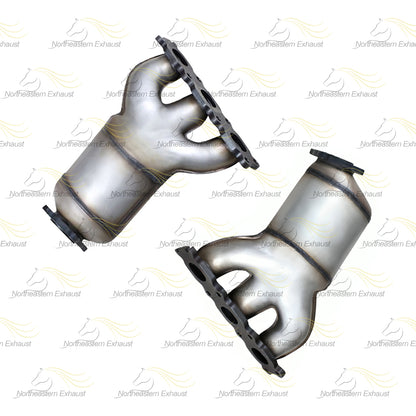 2007-2010 Volvo XC90 3.2L Pair of Manifold w/ Rear Catalytic Resonator Exhaust Kit | EPA Approved