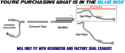2011-2018 RAM 1500 5.7L Stainless Steel Passenger Side Tail Pipe w/ Tips