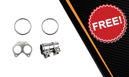 2007-2010 Volvo XC90 3.2L EPA Approved Pair of Rear Catalytic Resonator Exhaust Kit