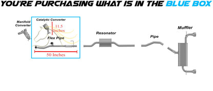2011-2014 Ford Edge 3.5L Passenger Side Catalytic Flex Pipe Exhaust Kit | EPA Approved