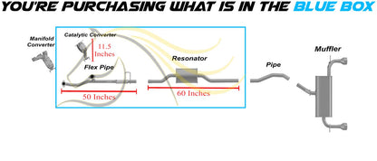2011-2014 Ford Edge 3.5L Passenger Side Catalytic Flex Pipe Resonator Kit | EPA Approved