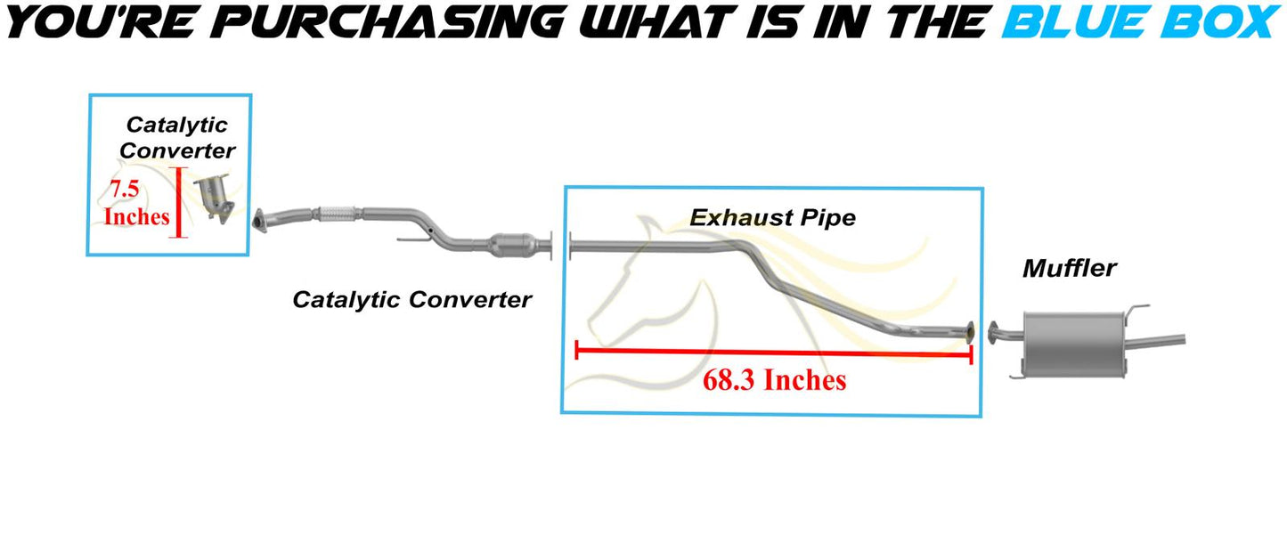2003-2006 Nissan Sentra 1.8L Catalytic Exhaust Pipe Kit EPA Approved