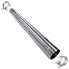 Polished Stainless Steel Exhaust Straight Pipe 5" ID/OD x 51" Long w/ 2 Band Clamps