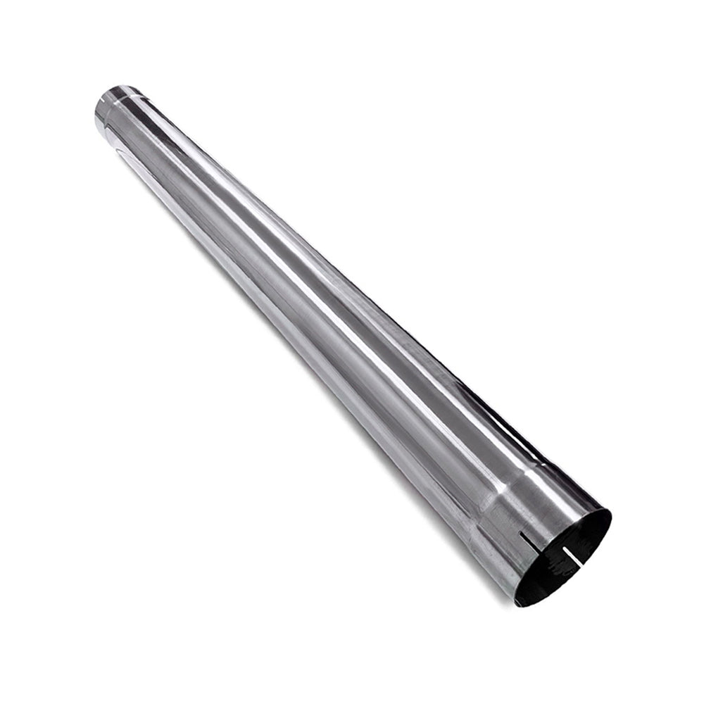Polished Stainless Steel Exhaust Straight Pipe 5" ID/OD x 51" Long