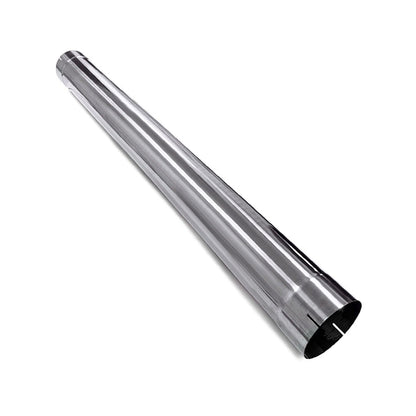 Polished Stainless Steel Exhaust Straight Pipe 5" ID/OD x 51" Long