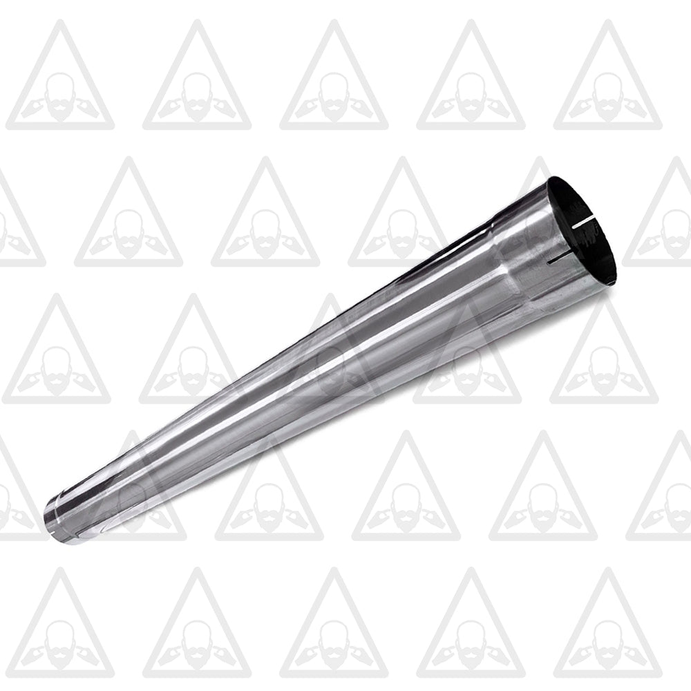 Polished Stainless Steel Exhaust Straight Pipe 5" ID/OD x 51" Long
