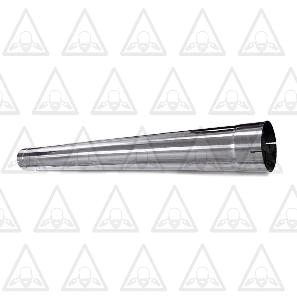 Polished Stainless Steel Exhaust Straight Pipe 5" ID/OD x 51" Long