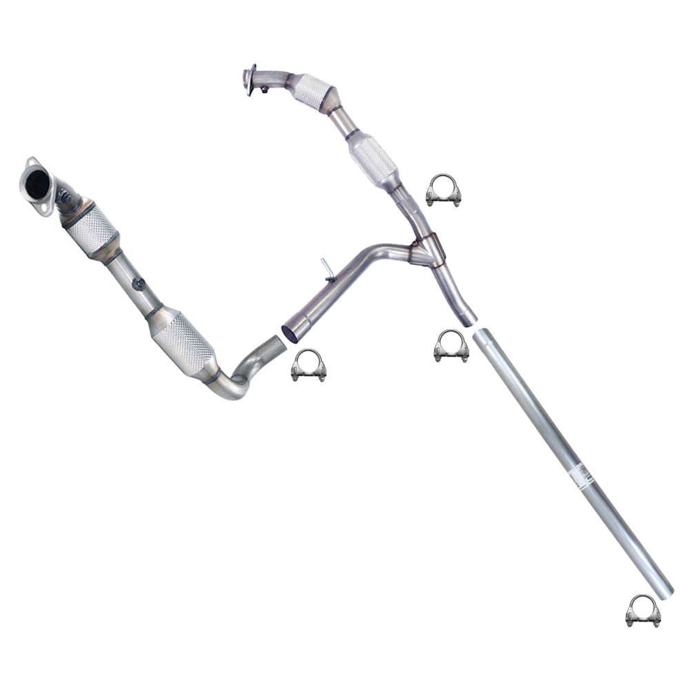 2004-2006 Ford F-150 5.4L Pair of Catalytic Front Pipe Exhaust Kit | EPA Approved