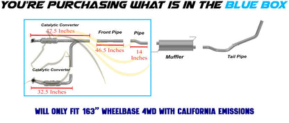 2004-2006 Ford F-150 5.4L Pair of Exhaust Catalytic w/ Front & Rear Pipe Kit | EPA Approved