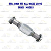 2011-2016 Toyota Sienna 3.5L Y Pipe Rear Catalytic Exhaust Kit | EPA Approved