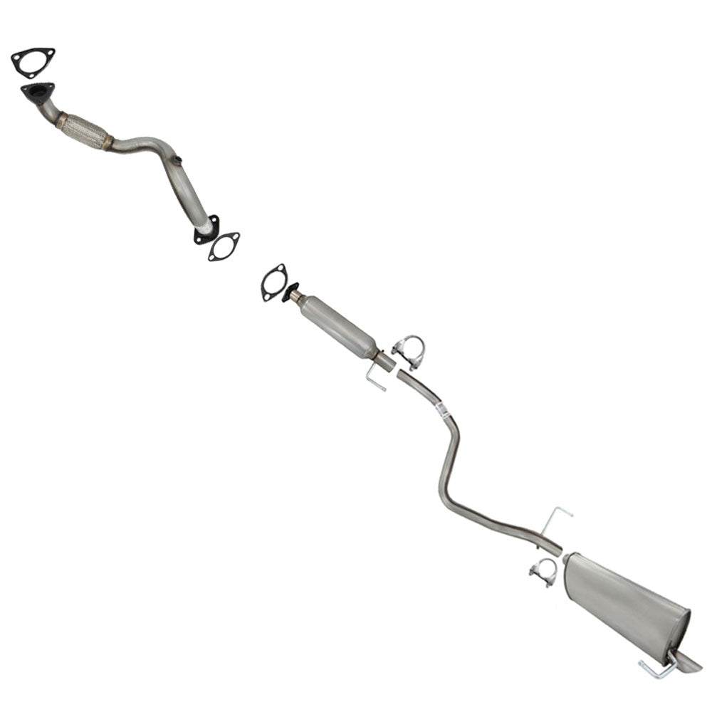 2012-2016 Chevrolet Sonic 1.4L 1.8L Stainless Steel Exhaust System Kit