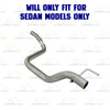 2012-2016 Chevrolet Sonic 1.4L 1.8L Stainless Steel Exhaust System Kit