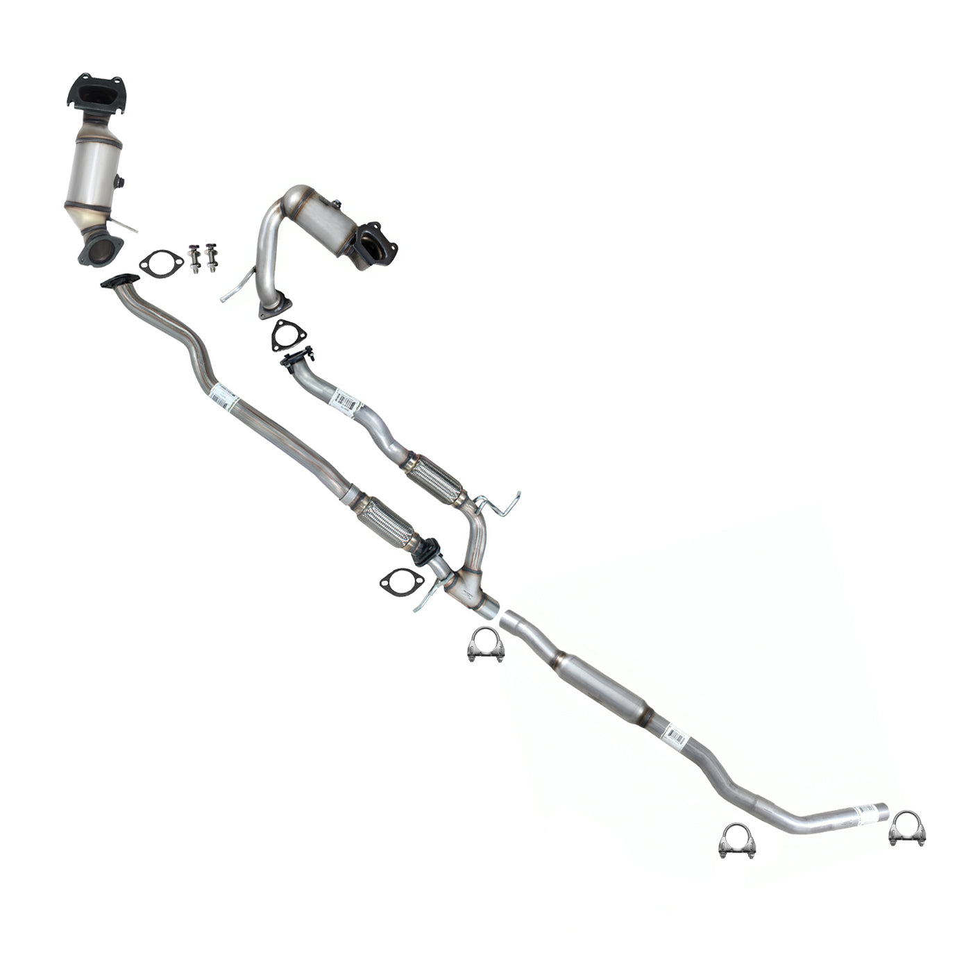 2014-2018 Jeep Cherokee 3.2L EPA Pair of Catalytic Front Pipes Resonator Kit | For AWD