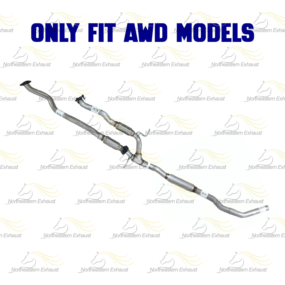 2014-2018 Jeep Cherokee 3.2L EPA Pair of Catalytic Front Pipes Resonator Kit | For AWD