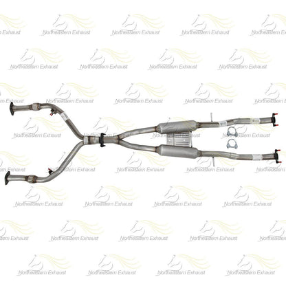 Stainless Steel Exhaust Y-Pipe Resonator Kit for 2010-2012 FX35 3.5L, 2013 FX37 3.7L