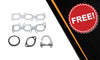 EPA Approved Pair of Exhaust Manifold Front Pipe and Rear Catalytic Kit for 2006 Lincoln Zephyr and 2006-2007 Mercury Milan 3.0L