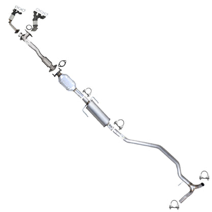 2006-2007 Zephyr & Milan 3.0L EPA Pair of Manifold w/ Front Pipe Catalytic, Resonator Int. Pipe Kit