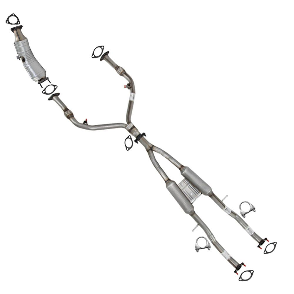 2014-2017 Infiniti QX70 3.7L Driver Side Catalytic Y Pipe Resonator Kit EPA Approved