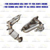 Pair of EPA Exhaust Manifold Catalytic Converter for 2010-2016 RX350, Sienna, Highlander 3.5L