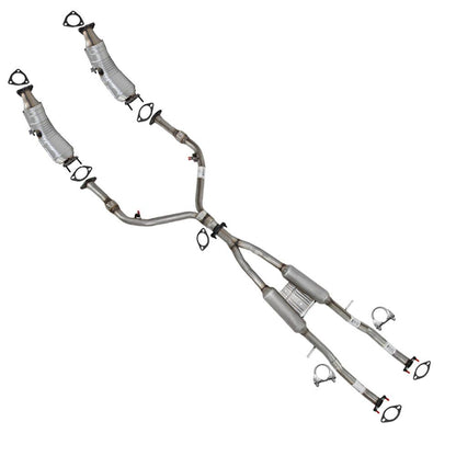 EPA Pair of Catalytic Y-Pipe Resonator Kit for 2010-2012 Infiniti FX35 3.5L, 2013 Infiniti FX37 3.7L