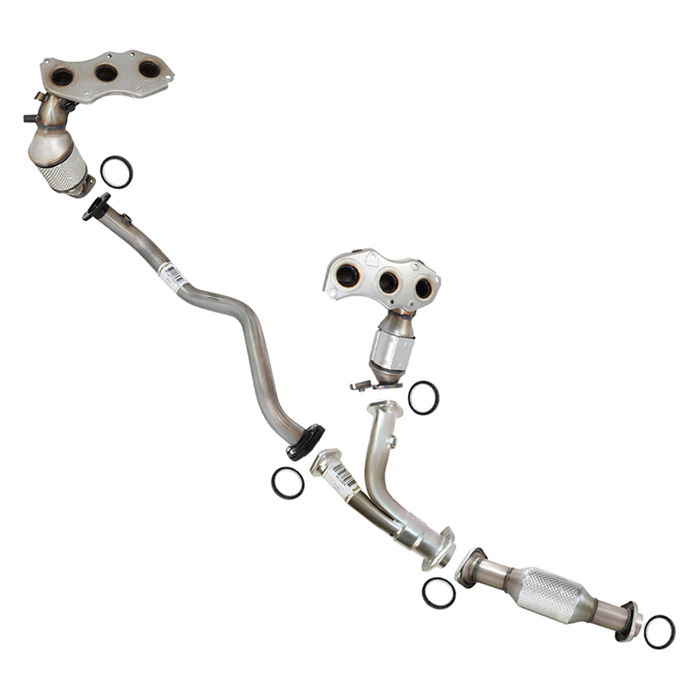 2011-2016 Toyota Sienna 3.5L Pair of Manifold Front Pipe and Y-Pipe Catalytic Kit | EPA Approved