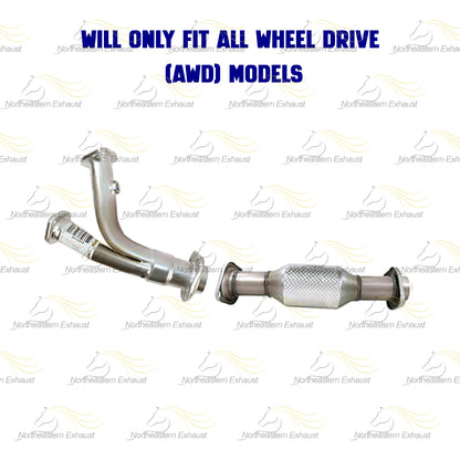 2011-2016 Toyota Sienna 3.5L Pair of Manifold Front Pipe and Y-Pipe Catalytic Kit | EPA Approved