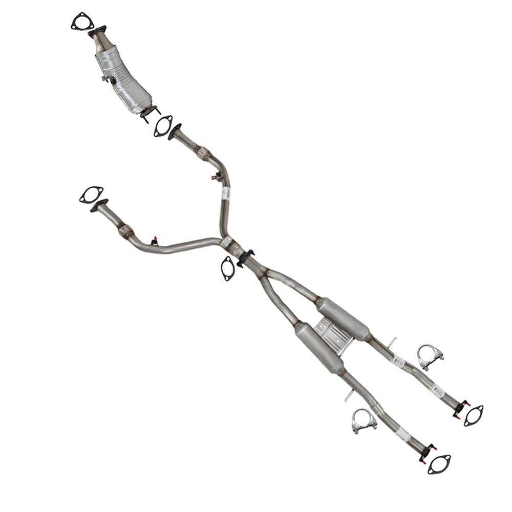 2014-2017 Infiniti QX70 3.7L Passenger Side Catalytic Y Pipe Resonator Kit | EPA Approved