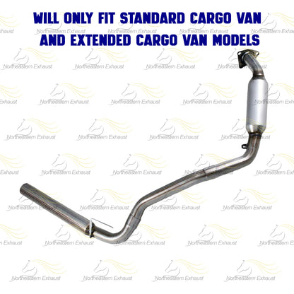 Pair of EPA Catalytic Converter Exhaust Kit for 2006-2010 GMC Savana 3500 and Chevrolet Express 3500 4.8L