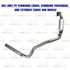 Pair of Exhaust Catalytic Converter for 2006-2010 GMC Savana 2500 and Chevrolet Express 2500 4.8L