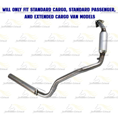 Pair of Exhaust Catalytic Converter for 2006-2010 GMC Savana 2500 and Chevrolet Express 2500 4.8L
