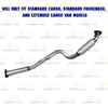 Pair of Exhaust Catalytic Converter for 2006-2010 GMC Savana 2500 and Chevrolet Express 2500 6.0L