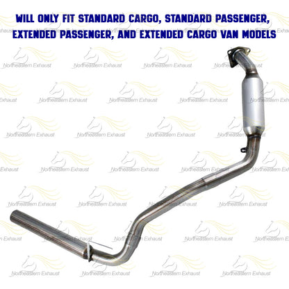 Pair of Exhaust EPA Catalytic Converter for 2006-2010 GMC Savana 3500 and Chevrolet Express 3500 6.0L