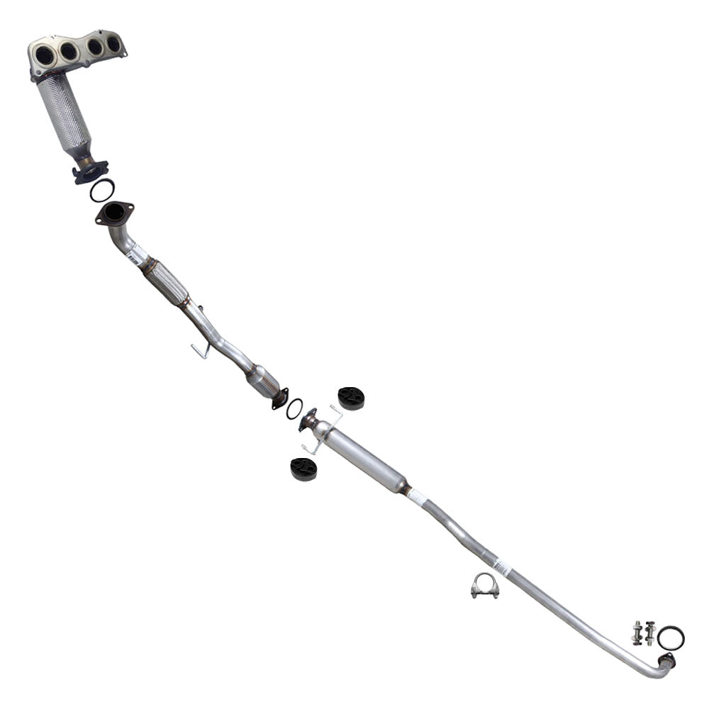 2003-2006 Toyota Camry 2.4L EPA Approved Manifold Catalytic Resonator Exhaust Kit
