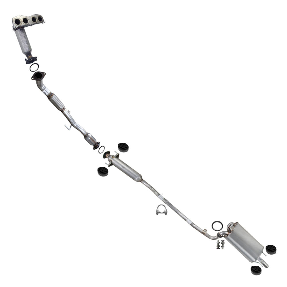 2003-2006 Toyota Camry 2.4L Complete Exhaust System Kit | EPA Approved