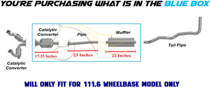 2004-2006 Mazda B3000 3.0L Rear Catalytic Intermediate Pipe Muffler Exhaust Kit | EPA Approved | 111.6in WB