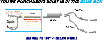 2011-2018 RAM 1500 5.7L Exhaust Catalytic Converter Exhaust Front Pipe Kit | EPA Approved | 120in WB