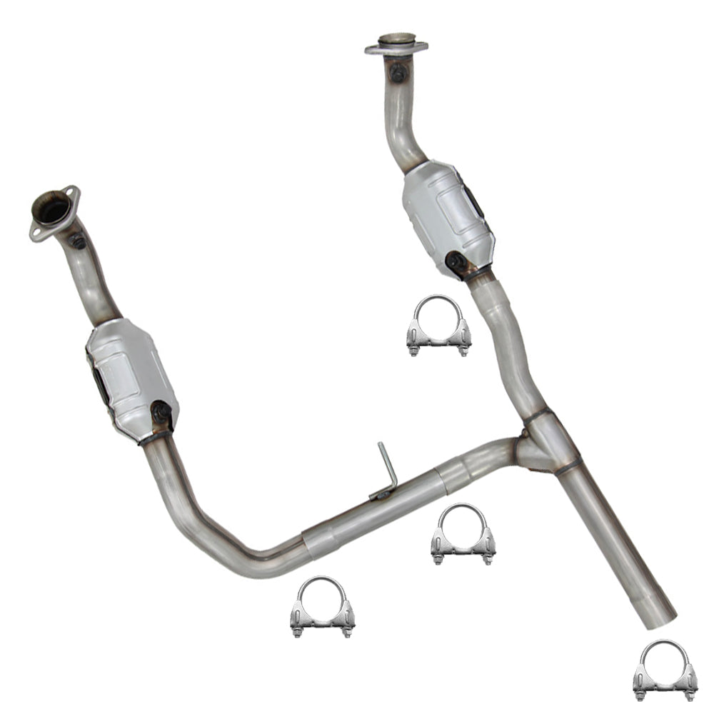 2006-2008 Ford F-150 5.4L and Lincoln Mark LT 5.4L Passenger and Driver Side Catalytic Converter Exhaust Kit | EPA Approved | 4WD